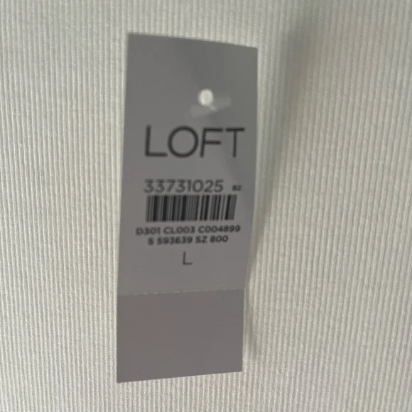 LOFT Ivory Knit Top - Picture 4 of 4